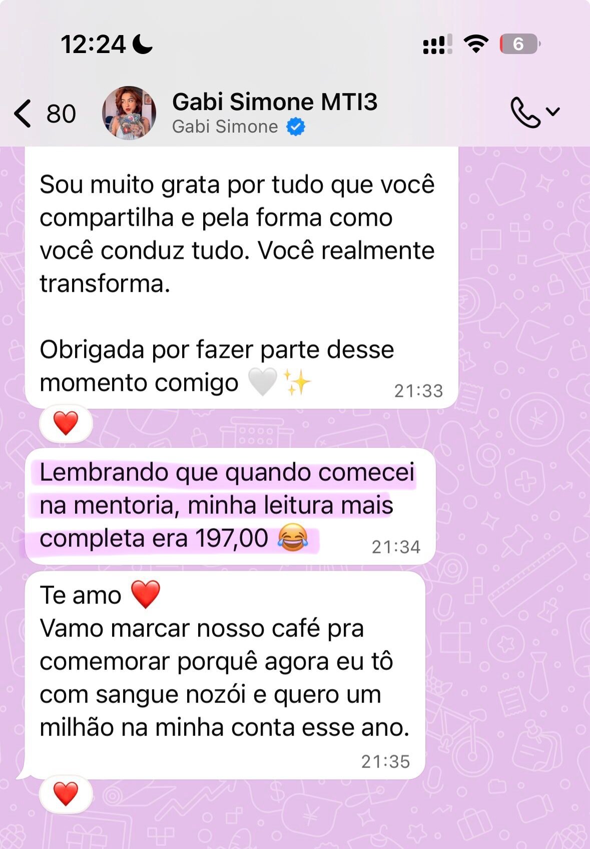 Continuação do depoimento sobre aumento do valor das leituras